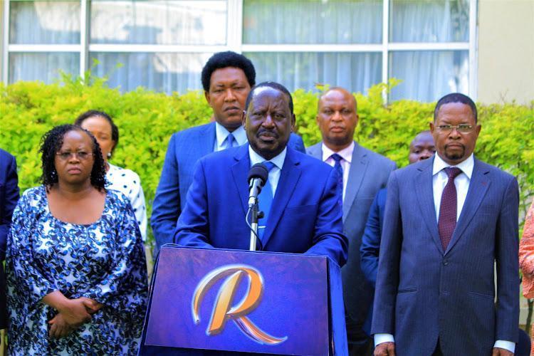 File image of Raila Odinga.